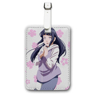 Onyourcases Hinata Hyuga Naruto Custom Luggage Tags Personalized Name Brand PU Leather Luggage Tag With Strap Awesome Baggage Hanging Suitcase Bag Tags Top Name ID Labels Travel Bag Accessories