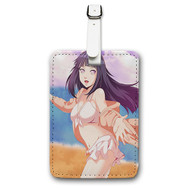 Onyourcases Hinata Hyuga Naruto Shippuden Custom Luggage Tags Personalized Name Brand PU Leather Luggage Tag With Strap Awesome Baggage Hanging Suitcase Bag Tags Top Name ID Labels Travel Bag Accessories