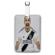 Onyourcases Ibrahimovic LA Galaxy Custom Luggage Tags Personalized Name Brand PU Leather Luggage Tag With Strap Awesome Baggage Hanging Suitcase Bag Tags Top Name ID Labels Travel Bag Accessories