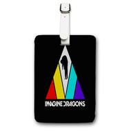 Onyourcases Imagine Dragons Triangle Custom Luggage Tags Personalized Name Brand PU Leather Luggage Tag With Strap Awesome Baggage Hanging Suitcase Bag Tags Top Name ID Labels Travel Bag Accessories