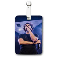 Onyourcases J Cole 3 Custom Luggage Tags Personalized Name Brand PU Leather Luggage Tag With Strap Awesome Baggage Hanging Suitcase Bag Tags Top Name ID Labels Travel Bag Accessories