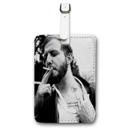 Onyourcases Justin Vernon Bon Iver Custom Luggage Tags Personalized Name Brand PU Leather Luggage Tag With Strap Awesome Baggage Hanging Suitcase Bag Tags Top Name ID Labels Travel Bag Accessories