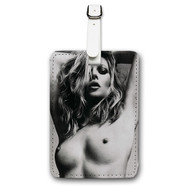 Onyourcases Kate Moss Custom Luggage Tags Personalized Name Brand PU Leather Luggage Tag With Strap Awesome Baggage Hanging Suitcase Bag Tags Top Name ID Labels Travel Bag Accessories