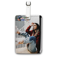Onyourcases Kehlani Custom Luggage Tags Personalized Name Brand PU Leather Luggage Tag With Strap Awesome Baggage Hanging Suitcase Bag Tags Top Name ID Labels Travel Bag Accessories