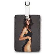 Onyourcases Kendall Jenner 2 Custom Luggage Tags Personalized Name Brand PU Leather Luggage Tag With Strap Awesome Baggage Hanging Suitcase Bag Tags Top Name ID Labels Travel Bag Accessories