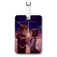 Onyourcases Kimi no Na wa Your Name Custom Luggage Tags Personalized Name Brand PU Leather Luggage Tag With Strap Awesome Baggage Hanging Suitcase Bag Tags Top Name ID Labels Travel Bag Accessories