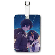Onyourcases Kimi No Na Wa Your Name 2 Custom Luggage Tags Personalized Name Brand PU Leather Luggage Tag With Strap Awesome Baggage Hanging Suitcase Bag Tags Top Name ID Labels Travel Bag Accessories