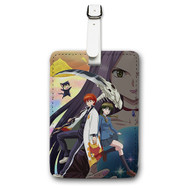 Onyourcases Kyoukai no Rinne Custom Luggage Tags Personalized Name Brand PU Leather Luggage Tag With Strap Awesome Baggage Hanging Suitcase Bag Tags Top Name ID Labels Travel Bag Accessories