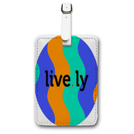 Onyourcases Live ly Custom Luggage Tags Personalized Name Brand PU Leather Luggage Tag With Strap Awesome Baggage Hanging Suitcase Bag Tags Top Name ID Labels Travel Bag Accessories