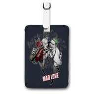 Onyourcases Mad Love Joker Custom Luggage Tags Personalized Name Brand PU Leather Luggage Tag With Strap Awesome Baggage Hanging Suitcase Bag Tags Top Name ID Labels Travel Bag Accessories