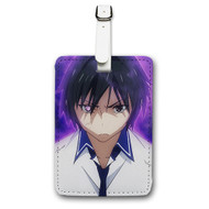 Onyourcases Magical Warfare Takeshi Nanase Custom Luggage Tags Personalized Name Brand PU Leather Luggage Tag With Strap Awesome Baggage Hanging Suitcase Bag Tags Top Name ID Labels Travel Bag Accessories