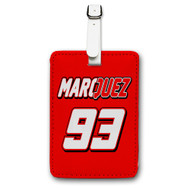 Onyourcases Marc M rquez Custom Luggage Tags Personalized Name Brand PU Leather Luggage Tag With Strap Awesome Baggage Hanging Suitcase Bag Tags Top Name ID Labels Travel Bag Accessories