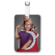 Onyourcases Markiplier King of the Squirrels Custom Luggage Tags Personalized Name Brand PU Leather Luggage Tag With Strap Awesome Baggage Hanging Suitcase Bag Tags Top Name ID Labels Travel Bag Accessories