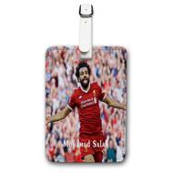 Onyourcases Mohamed Salah Custom Luggage Tags Personalized Name Brand PU Leather Luggage Tag With Strap Awesome Baggage Hanging Suitcase Bag Tags Top Name ID Labels Travel Bag Accessories
