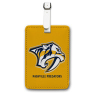 Onyourcases Nashville Predators Custom Luggage Tags Personalized Name Brand PU Leather Luggage Tag With Strap Awesome Baggage Hanging Suitcase Bag Tags Top Name ID Labels Travel Bag Accessories
