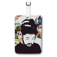 Onyourcases Nujabes Japanese Rapper Custom Luggage Tags Personalized Name Brand PU Leather Luggage Tag With Strap Awesome Baggage Hanging Suitcase Bag Tags Top Name ID Labels Travel Bag Accessories