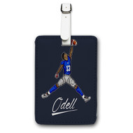 Onyourcases Odell Beckham Jr Custom Luggage Tags Personalized Name Brand PU Leather Luggage Tag With Strap Awesome Baggage Hanging Suitcase Bag Tags Top Name ID Labels Travel Bag Accessories