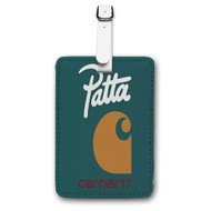 Onyourcases Patta Carhatt Custom Luggage Tags Personalized Name Brand PU Leather Luggage Tag With Strap Awesome Baggage Hanging Suitcase Bag Tags Top Name ID Labels Travel Bag Accessories