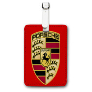 Onyourcases Porsche Custom Luggage Tags Personalized Name Brand PU Leather Luggage Tag With Strap Awesome Baggage Hanging Suitcase Bag Tags Top Name ID Labels Travel Bag Accessories