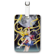 Onyourcases Pretty Guardian Sailor Moon Crystal Custom Luggage Tags Personalized Name Brand PU Leather Luggage Tag With Strap Awesome Baggage Hanging Suitcase Bag Tags Top Name ID Labels Travel Bag Accessories