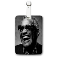 Onyourcases Ray Charles Custom Luggage Tags Personalized Name Brand PU Leather Luggage Tag With Strap Awesome Baggage Hanging Suitcase Bag Tags Top Name ID Labels Travel Bag Accessories