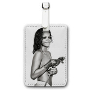 Onyourcases Rihanna Custom Luggage Tags Personalized Name Brand PU Leather Luggage Tag With Strap Awesome Baggage Hanging Suitcase Bag Tags Top Name ID Labels Travel Bag Accessories