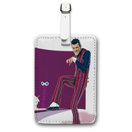 Onyourcases Robbie Rotten Custom Luggage Tags Personalized Name Brand PU Leather Luggage Tag With Strap Awesome Baggage Hanging Suitcase Bag Tags Top Name ID Labels Travel Bag Accessories