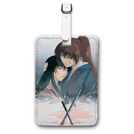 Onyourcases Rurouni Kenshin Meiji Kenkaku Romantan Tsuioku Hen Custom Luggage Tags Personalized Name Brand PU Leather Luggage Tag With Strap Awesome Baggage Hanging Suitcase Bag Tags Top Name ID Labels Travel Bag Accessories