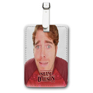Onyourcases Shane Dawson Custom Luggage Tags Personalized Name Brand PU Leather Luggage Tag With Strap Awesome Baggage Hanging Suitcase Bag Tags Top Name ID Labels Travel Bag Accessories