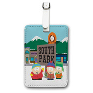 Onyourcases South Park Custom Luggage Tags Personalized Name Brand PU Leather Luggage Tag With Strap Awesome Baggage Hanging Suitcase Bag Tags Top Name ID Labels Travel Bag Accessories