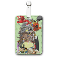 Onyourcases Studio Ghibli Custom Luggage Tags Personalized Name Brand PU Leather Luggage Tag With Strap Awesome Baggage Hanging Suitcase Bag Tags Top Name ID Labels Travel Bag Accessories
