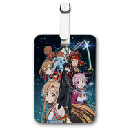 Onyourcases Sword Art Online Custom Luggage Tags Personalized Name Brand PU Leather Luggage Tag With Strap Awesome Baggage Hanging Suitcase Bag Tags Top Name ID Labels Travel Bag Accessories