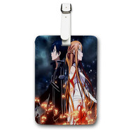 Onyourcases Sword Art Online 2 Custom Luggage Tags Personalized Name Brand PU Leather Luggage Tag With Strap Awesome Baggage Hanging Suitcase Bag Tags Top Name ID Labels Travel Bag Accessories