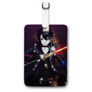 Onyourcases Sword Valkyrie Online Custom Luggage Tags Personalized Name Brand PU Leather Luggage Tag With Strap Awesome Baggage Hanging Suitcase Bag Tags Top Name ID Labels Travel Bag Accessories