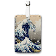 Onyourcases The Great Wave off Kanagawa Custom Luggage Tags Personalized Name Brand PU Leather Luggage Tag With Strap Awesome Baggage Hanging Suitcase Bag Tags Top Name ID Labels Travel Bag Accessories