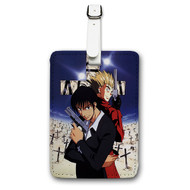 Onyourcases Trigun 2 Custom Luggage Tags Personalized Name Brand PU Leather Luggage Tag With Strap Awesome Baggage Hanging Suitcase Bag Tags Top Name ID Labels Travel Bag Accessories