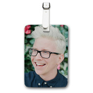 Onyourcases Tyler Oakley Custom Luggage Tags Personalized Name Brand PU Leather Luggage Tag With Strap Awesome Baggage Hanging Suitcase Bag Tags Top Name ID Labels Travel Bag Accessories