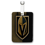 Onyourcases Vegas Golden Knights Custom Luggage Tags Personalized Name Brand PU Leather Luggage Tag With Strap Awesome Baggage Hanging Suitcase Bag Tags Top Name ID Labels Travel Bag Accessories
