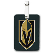 Onyourcases Vegas Golden Knights 2 Custom Luggage Tags Personalized Name Brand PU Leather Luggage Tag With Strap Awesome Baggage Hanging Suitcase Bag Tags Top Name ID Labels Travel Bag Accessories