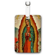 Onyourcases Virgin Mary Our Lady Of Guadalupe Custom Luggage Tags Personalized Name Brand PU Leather Luggage Tag With Strap Awesome Baggage Hanging Suitcase Bag Tags Top Name ID Labels Travel Bag Accessories