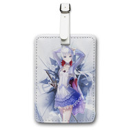 Onyourcases Weiss Schnee RWBY Custom Luggage Tags Personalized Name Brand PU Leather Luggage Tag With Strap Awesome Baggage Hanging Suitcase Bag Tags Top Name ID Labels Travel Bag Accessories
