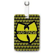 Onyourcases Wu Tang Custom Luggage Tags Personalized Name Brand PU Leather Luggage Tag With Strap Awesome Baggage Hanging Suitcase Bag Tags Top Name ID Labels Travel Bag Accessories