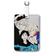 Onyourcases Yuri on Ice Custom Luggage Tags Personalized Name Brand PU Leather Luggage Tag With Strap Awesome Baggage Hanging Suitcase Bag Tags Top Name ID Labels Travel Bag Accessories