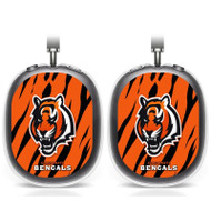 Onyourcases Cincinnati Bengals NFL Custom AirPods Max Case Cover Personalized Transparent TPU Shockproof Smart Protective Cover Shock-proof Dust-proof Slim Accessories Compatible with AirPods Max