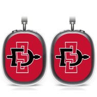 Onyourcases San Diego State Aztecs Custom AirPods Max Case Cover Personalized Transparent TPU Shockproof Smart Protective Cover Shock-proof Dust-proof Slim Accessories Compatible with AirPods Max