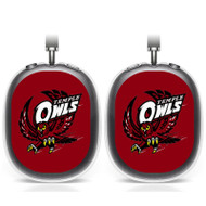 Onyourcases Temple Owls Custom AirPods Max Case Cover Personalized Transparent TPU Shockproof Smart Protective Cover Shock-proof Dust-proof Slim Accessories Compatible with AirPods Max