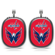 Onyourcases Washington Capitals NHL Art Custom AirPods Max Case Cover Personalized Transparent TPU Shockproof Smart Protective Cover Shock-proof Dust-proof Slim Accessories Compatible with AirPods Max