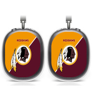 Onyourcases Washington Redskins NFL Custom AirPods Max Case Cover Personalized Transparent TPU Shockproof Smart Protective Cover Shock-proof Dust-proof Slim Accessories Compatible with AirPods Max