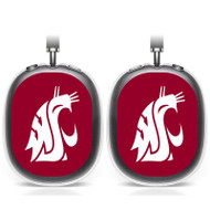 Onyourcases Washington State Cougars Custom AirPods Max Case Cover Personalized Transparent TPU Shockproof Smart Protective Cover Shock-proof Dust-proof Slim Accessories Compatible with AirPods Max
