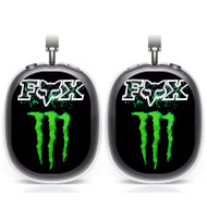 Onyourcases Fox Racing Monster Energy Custom AirPods Max Case Cover New Personalized Transparent TPU Shockproof Smart Protective Cover Shock-proof Dust-proof Slim Accessories Compatible with AirPods Max